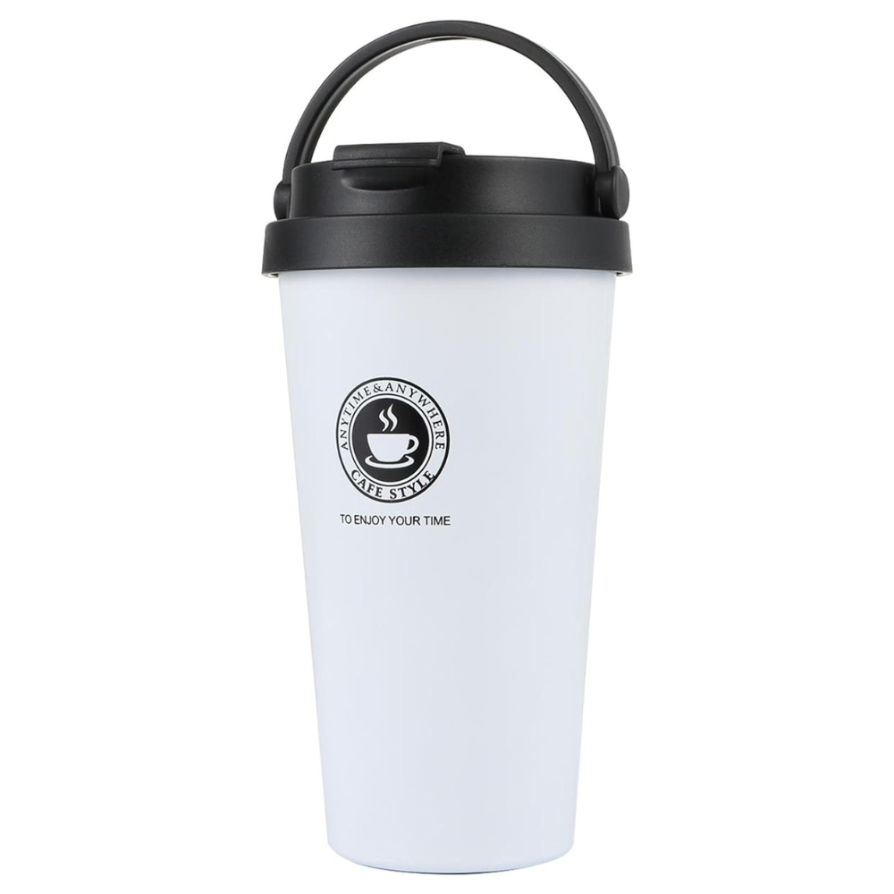 Taza de viaje para café, vaso térmico de acero inoxidable de 16.9 fl  oz/16.9 onzas, juego con 2 tazas adicionales para café, bebidas calientes y