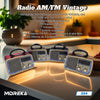 Bocina Radio FM - AM  Moreka 224, Bluetooth, TF Card, Lampara, USB