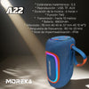 Bocina Moreka+ A22 65W 8800mAh Bluetooth, TF Card, Radio FM, USB Contra Agua IPX6