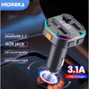 Transmisor Bluetooth Moreka CP-0069 5.3 FM manos libres para coche