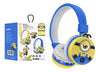 Audífonos Diadema Bluetooth Minions Inalámbrico Plegable