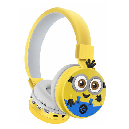 Audífonos Diadema Bluetooth Minions Inalámbrico Plegable