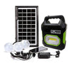 Mini Sistema Solar Radio FM 3 Focos Linterna Power Bank MOR-15