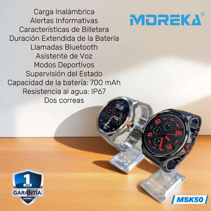 Smart Watch Moreka MSK50 pantalla amoled 700mAh contra agua IPX67