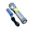 Linterna tactica metalica recargable con iman 7 modos diferentes de luz led Moreka MT-T016