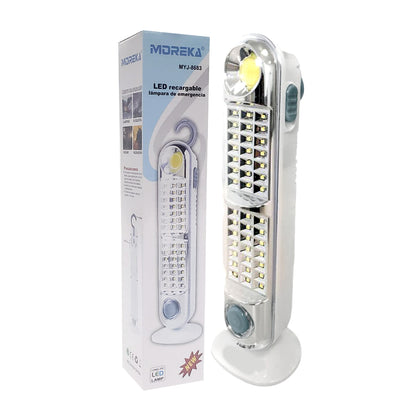 Lampara de Emergencia portátil Moreka MYJ-8683U 43 Leds recargable gancho pegable