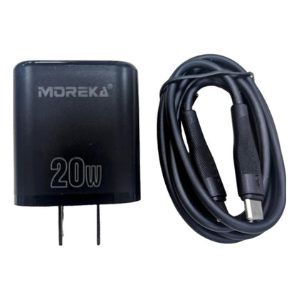 Cargador 20W Moreka P209 puerto tipo C y cable C - C
