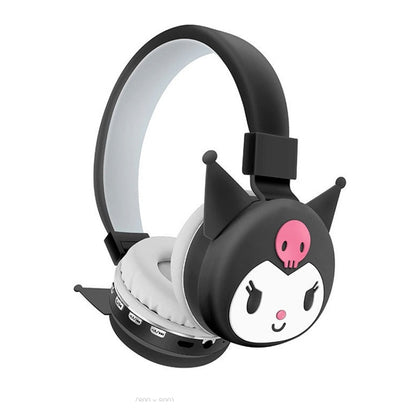 Audífonos Diadema Bluetooth Kuromi Inalámbrico Plegable