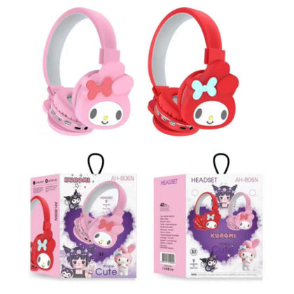 Audífonos Diadema Bluetooth  My Melody Sanrio Inalámbrico Plegable